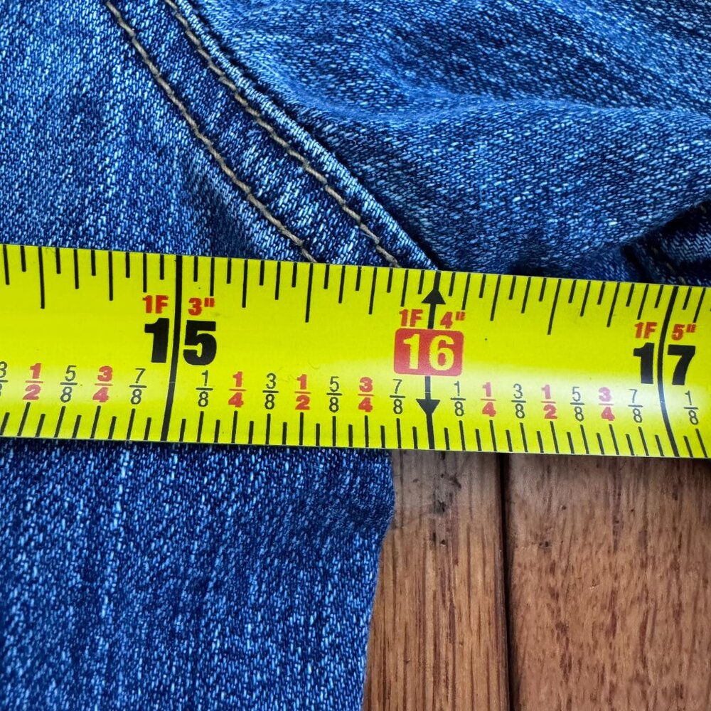 Levi's 730 Series Trucker Jean Jacket - Med Wash - Floral Tag - Small - Picture 10 of 11